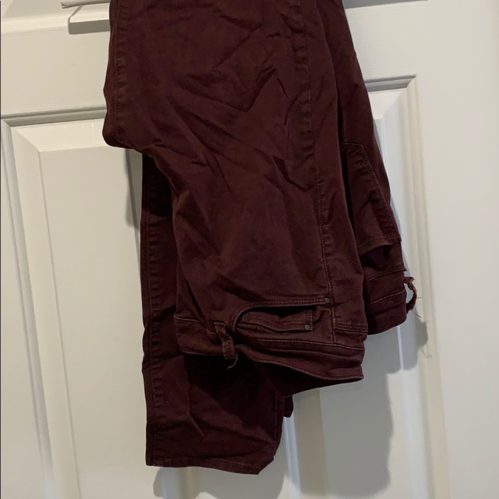 Ann taylor maroon jeans